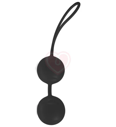 Вагинальные шарики Joyballs Trend матовые чёрные фото 1