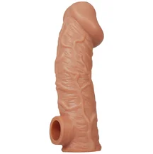 Реалистичная насадка с отверстием для мошонки Kokos Cock Sleeve CS001-L