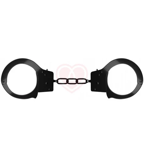 Металлические наручники Beginner's Handcuffs чёрные фото 1