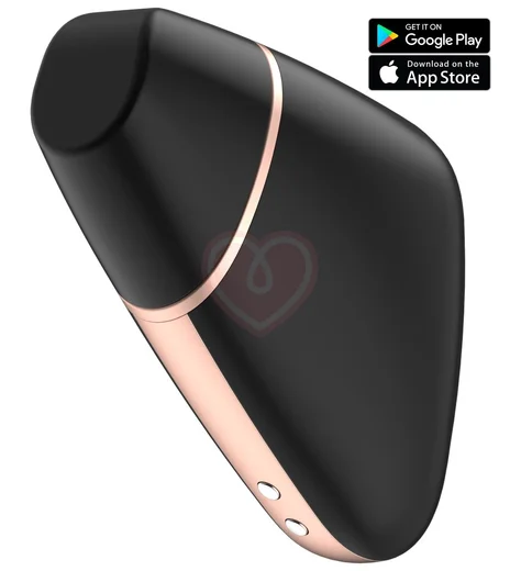 Вакуумный стимулятор с приложением Satisfyer Love Triangle чёрный фото 1