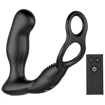 Стимулятор простаты с колечками для члена и мошонки Nexus Revo Embrace