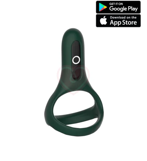 Двойное виброкольцо Magic Motion Rise тёмно-зелёное фото 1