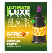 Презерватив Luxe Ultimate Black Хозяин Тайги с ароматом абрикоса 1 шт