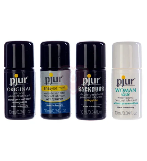 Набор лубрикантов Pjur Mini Collection в мини-формате 4 шт по 10 мл фото 1