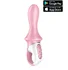 Анальный расширяемый вибратор Satisfyer Air Pump Booty 5 с приложением розовый фото 1