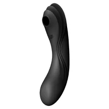 Рельефный вакуумный вибростимулятор Satisfyer Curvy Trinity 4 чёрный