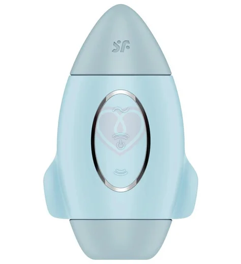 Вакуумно-волновой вибростимулятор Satisfyer Mission Control голубой фото 1