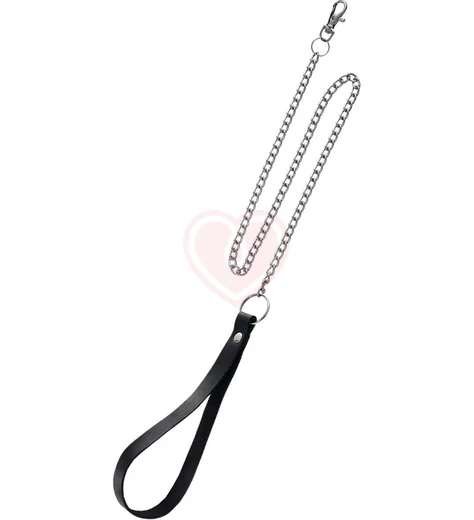 Поводок с карабином для ошейника Pecado BDSM черный фото 1