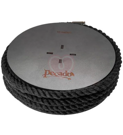 Хлопковая веревка для шибари на катушке Pecado BDSM 10 метров черная фото 1