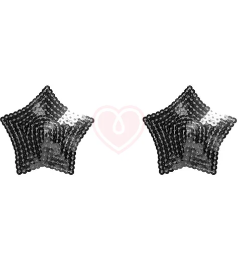 Пэстисы Burlesque Tempest звездочки из пайеток серебряные фото 1