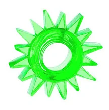 Кольцо эрекционное Toyfa Love Ring Шестерёнка зеленое