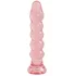 Анальная ёлочка Crystal Jellies Anal Plug Bumps розовая фото 1