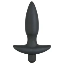 Анальная вибропробка Black Velvets малая