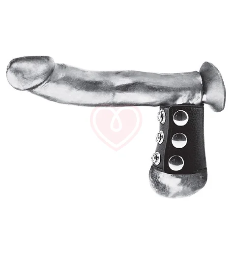 Широкий кожаный болстретчер на 3 заклёпках Snap Ball Stretcher малый фото 1