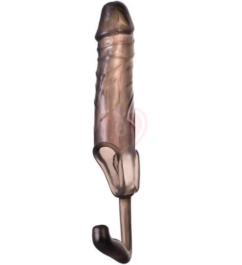 Удлиняющая насадка на пенис ToyFa Xlover чёрная фото 1