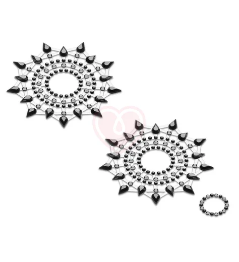 Набор стикеров для груди Petits Joujoux Gloria чёрные фото 1