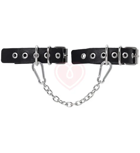 Оковы с люверсами Pecado BDSM черные фото 1