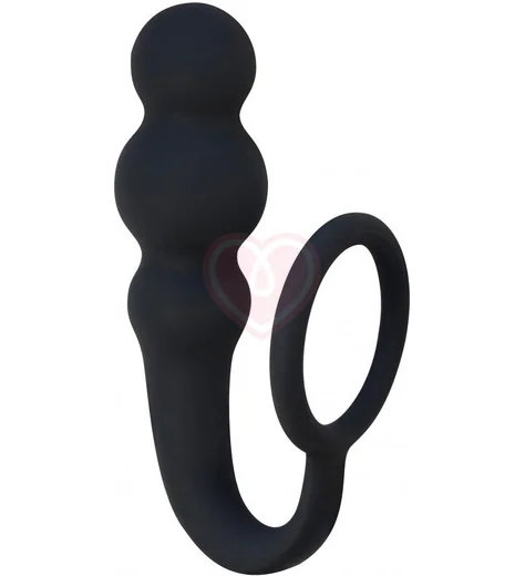Анальный стимулятор с эрекционными кольцом Spice It Up Legend черный фото 1