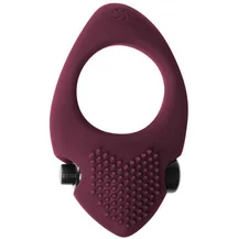 Эрекционное кольцо со съемной вибропулей Pure Passion Sunset бордовое