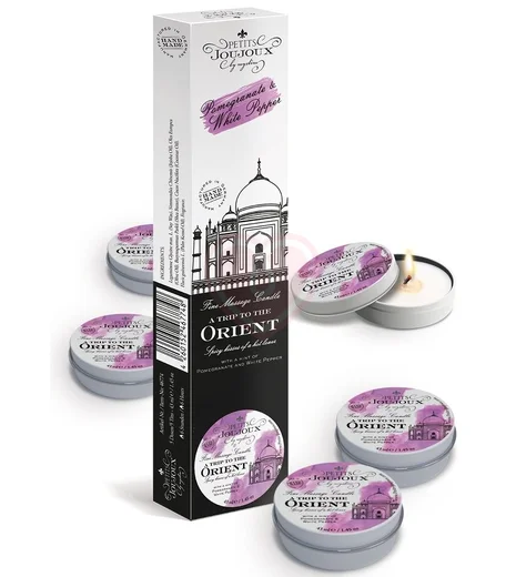 Набор из 5 массажных свечей Mystim Petits Joujoux Orient Гранат и перец фото 1