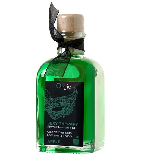 Масло для оральных ласк Orgie Lips Massage Set со вкусом яблока 100 мл фото 1
