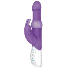 Вибратор хай-тек с шариками Pearls Rabbit фиолетовый