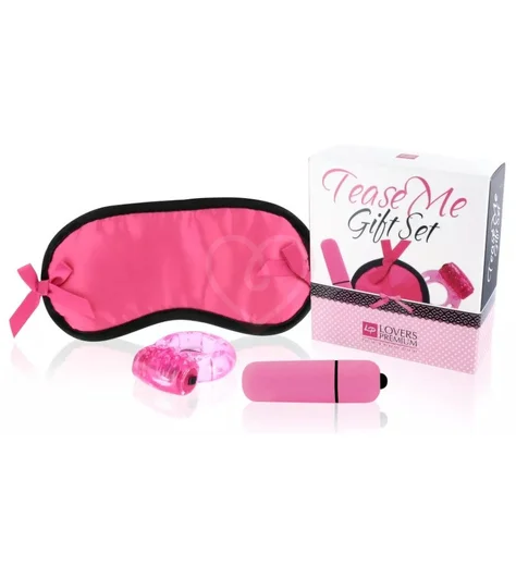 Набор для любовных игр LoversPremium Tease Me Gift Set розовый фото 1
