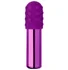 Маленькая вибропуля с двумя насадками Le Wand Bullet фиолетовая фото 1