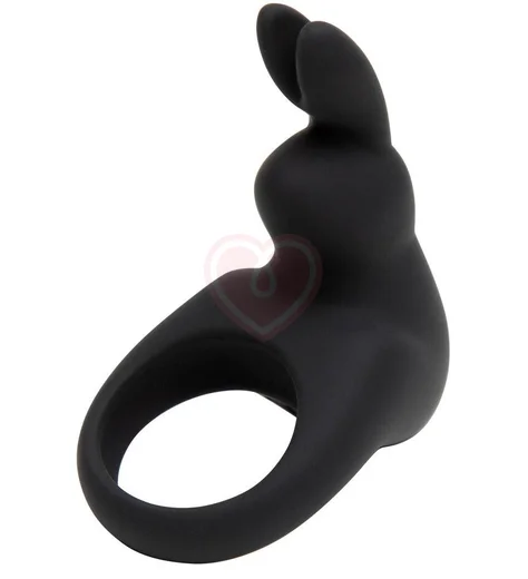 Эрекционное виброкольцо Happy Rabbit чёрное фото 1