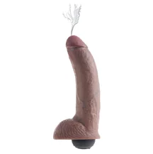 Фаллоимитатор с эффектом семяизвержения Squirting Cock 18 см коричневый