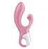 Расширяющийся вибратор с клиторальным стимулятором Satisfyer Air Pump Bunny 2 розовый фото 1