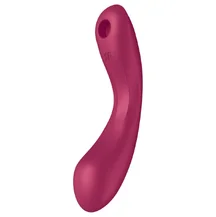 Двухсторонний вакуумный вибростимулятор Satisfyer Curvy Trinity 1 бордовый
