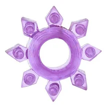 Кольцо эрекционное Toyfa Love Ring снежинка фиолетовое