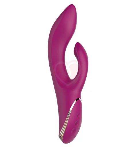 Вибратор с клиторальным стимулятором Anasteisha An Leaf и подвижным кончиком фото 1