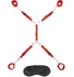 Набор для фиксации на кровати Lux Fetish Bed Spreader красный фото 1