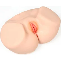 Мастурбатор-полуторс с вагиной и анусом Onahole Real Vagina с двойным слоем