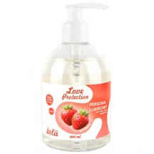 Ароматизированный лубрикант Love Protection Strawberry 300 мл клубника