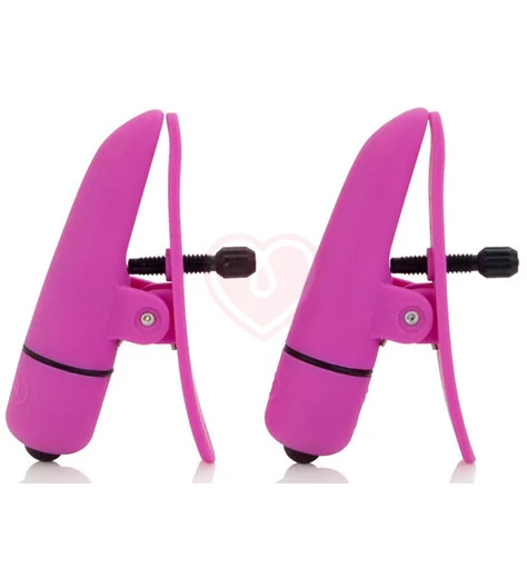 Зажимы на соски с вибрацией Nipple Play Nipplettes розовые фото 1