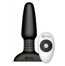 Анальная вибропробка с ротацией b-Vibe Rimming 2 чёрная
