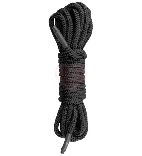 Нейлоновая верёвка Black Bondage Rope 5 м чёрная фото 1