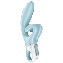 Вибратор с двойным клиторальным стимулятором Satisfyer Touch Me голубой