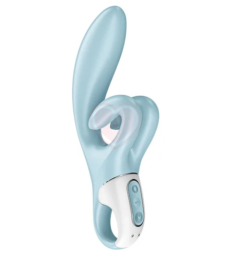 Вибратор с двойным клиторальным стимулятором Satisfyer Touch Me голубой фото 1