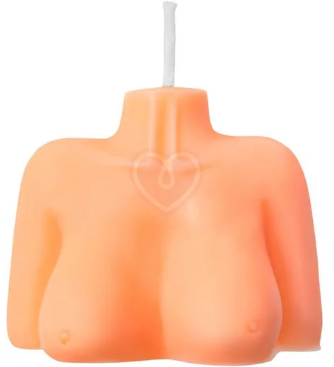 Декоративная свеча Женский силуэт Pecado BDSM оранжевая фото 1