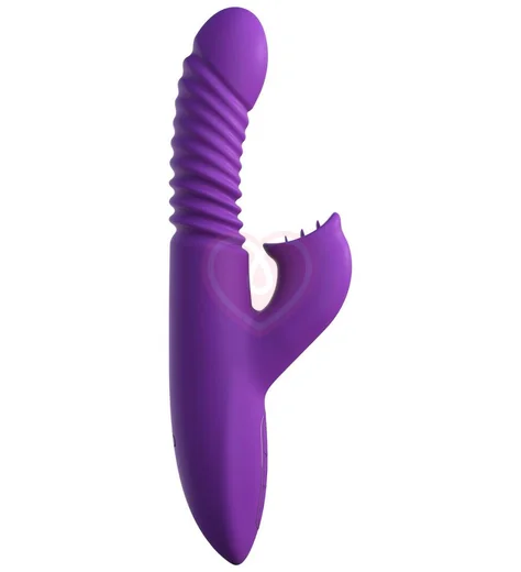 Вибратор-кролик с пульсирующей головкой и нагревом Ultimate Thrusting Clit фиолетовый фото 1
