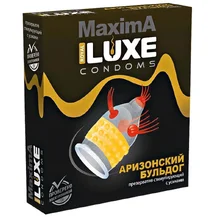 Презерватив Luxe maxima Аризонский Бульдог с усиками и шариками 1 шт