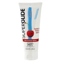 Съедобный лубрикант на водной основе Superglide со вкусом вишни 75 мл
