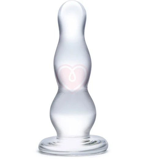 Стеклянная ёлочка прозрачного цвета 9 см фото 1