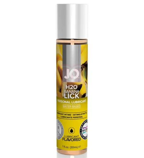 Съедобный лубрикант System JO H2O Flavored Banana Lick с ароматом Банан 30 мл фото 1