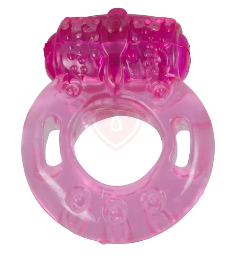 Эластичное виброкольцо One time розовое фото 1