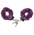Наручники с мехом ToyFa Theatre Fur фиолетовые фото 1